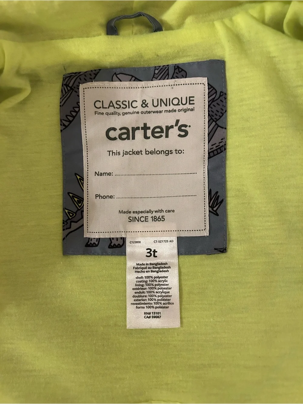 Carters hooded kids